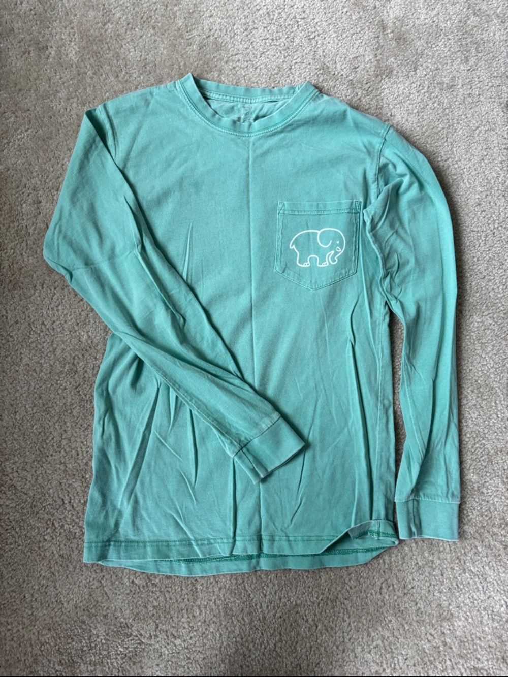 Ivory Ella Long Sleeve Green Shirt